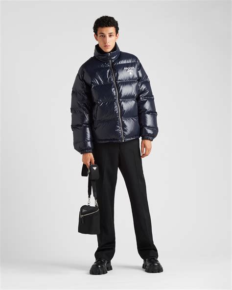 prada down jacket belt|prada down jacket men's.